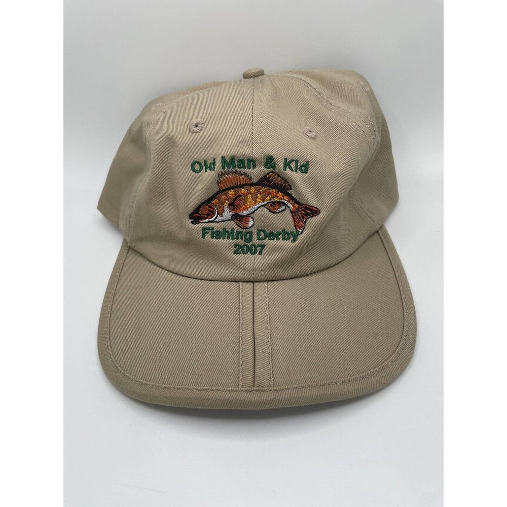 Lake Vesuvius Kid's Fishing Derby 2007 Hat Old Man & Kid Adjustable Cap Foldable